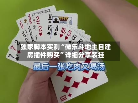 独家脚本实测“微乐斗地主自建房插件购买”详细分享装挂-第3张图片