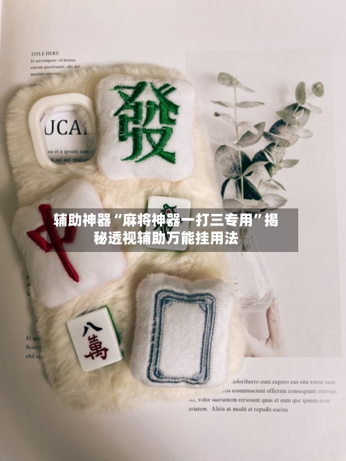 辅助神器“麻将神器一打三专用	”揭秘透视辅助万能挂用法-第3张图片