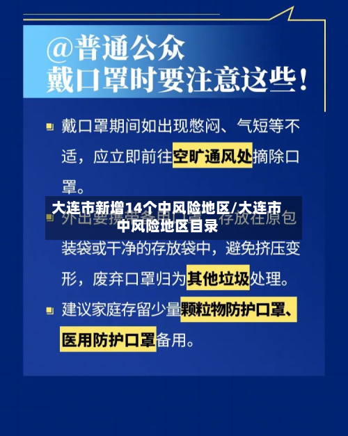 大连市新增14个中风险地区/大连市中风险地区目录