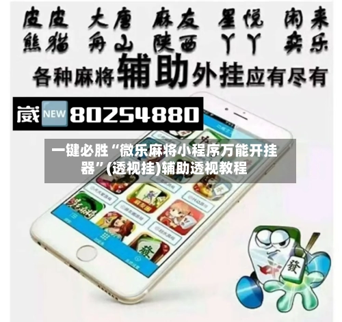 一键必胜“微乐麻将小程序万能开挂器”(透视挂)辅助透视教程