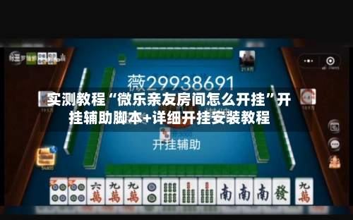 实测教程“微乐亲友房间怎么开挂	”开挂辅助脚本+详细开挂安装教程-第2张图片