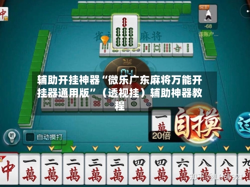 辅助开挂神器“微乐广东麻将万能开挂器通用版”（透视挂）辅助神器教程-第3张图片