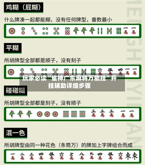 玩家必读“雀神广东麻将万能挂	”开挂辅助详细步骤-第3张图片