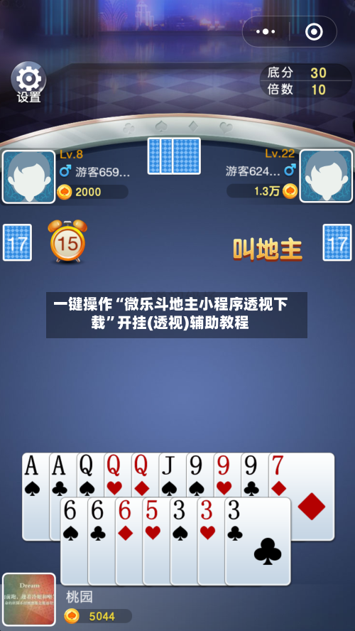 一键操作“微乐斗地主小程序透视下载”开挂(透视)辅助教程-第3张图片